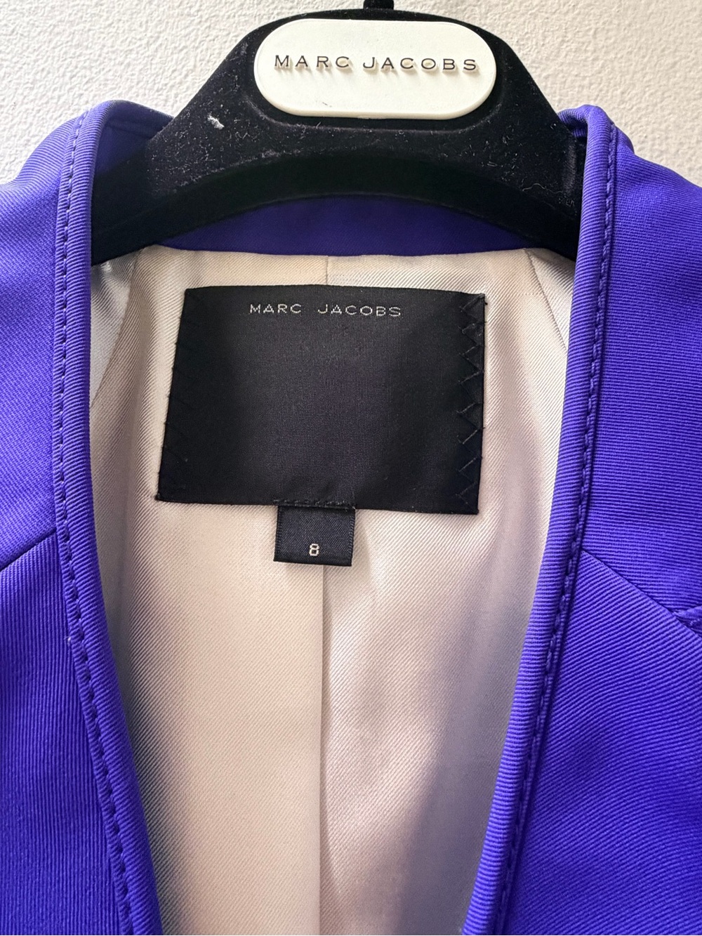 Marc Jacobs Women’s Vibrant Purple Structured Blazer and skirt suit set - Picture 2 of 7